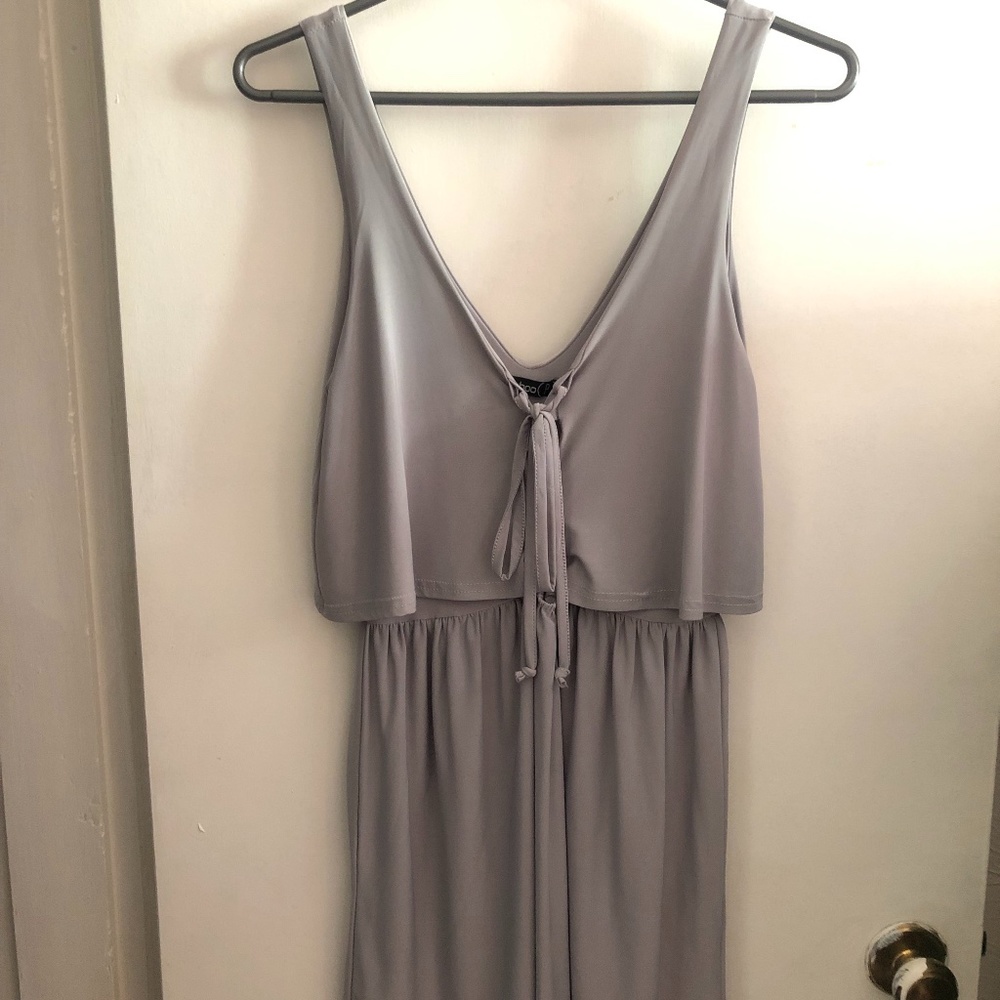 Petite Lace-up Swing Dress